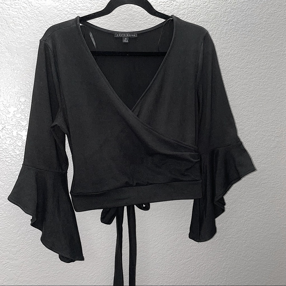 Haute Monde faux wrap top